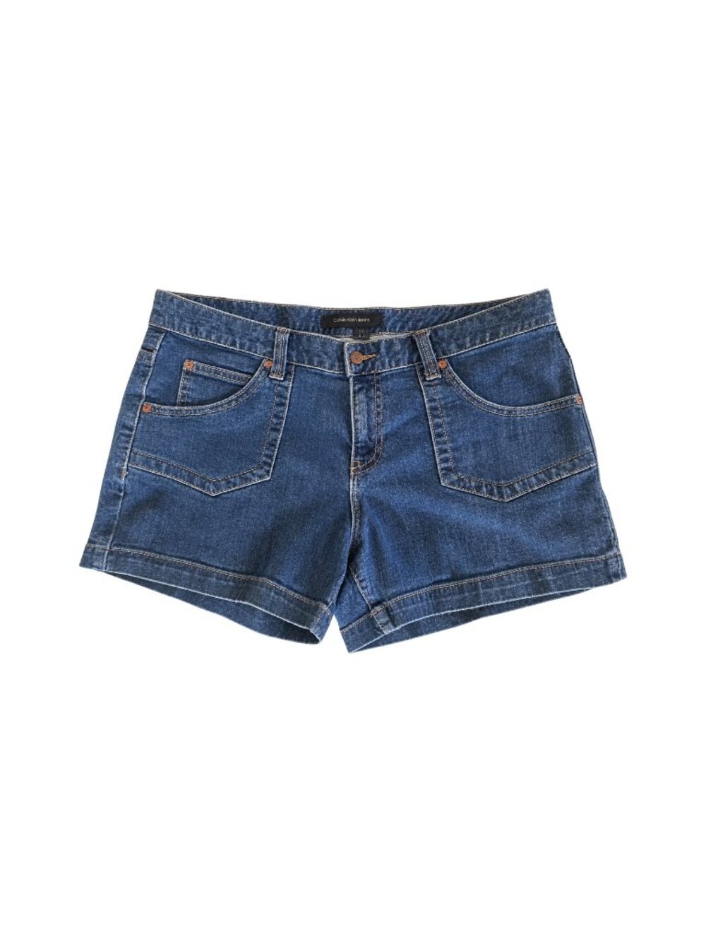 Calvin Klein Jeans Denim Shorts Size 14 Dark Wash